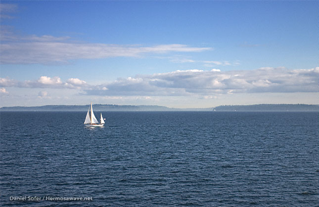 Sailboat on Puget Sound