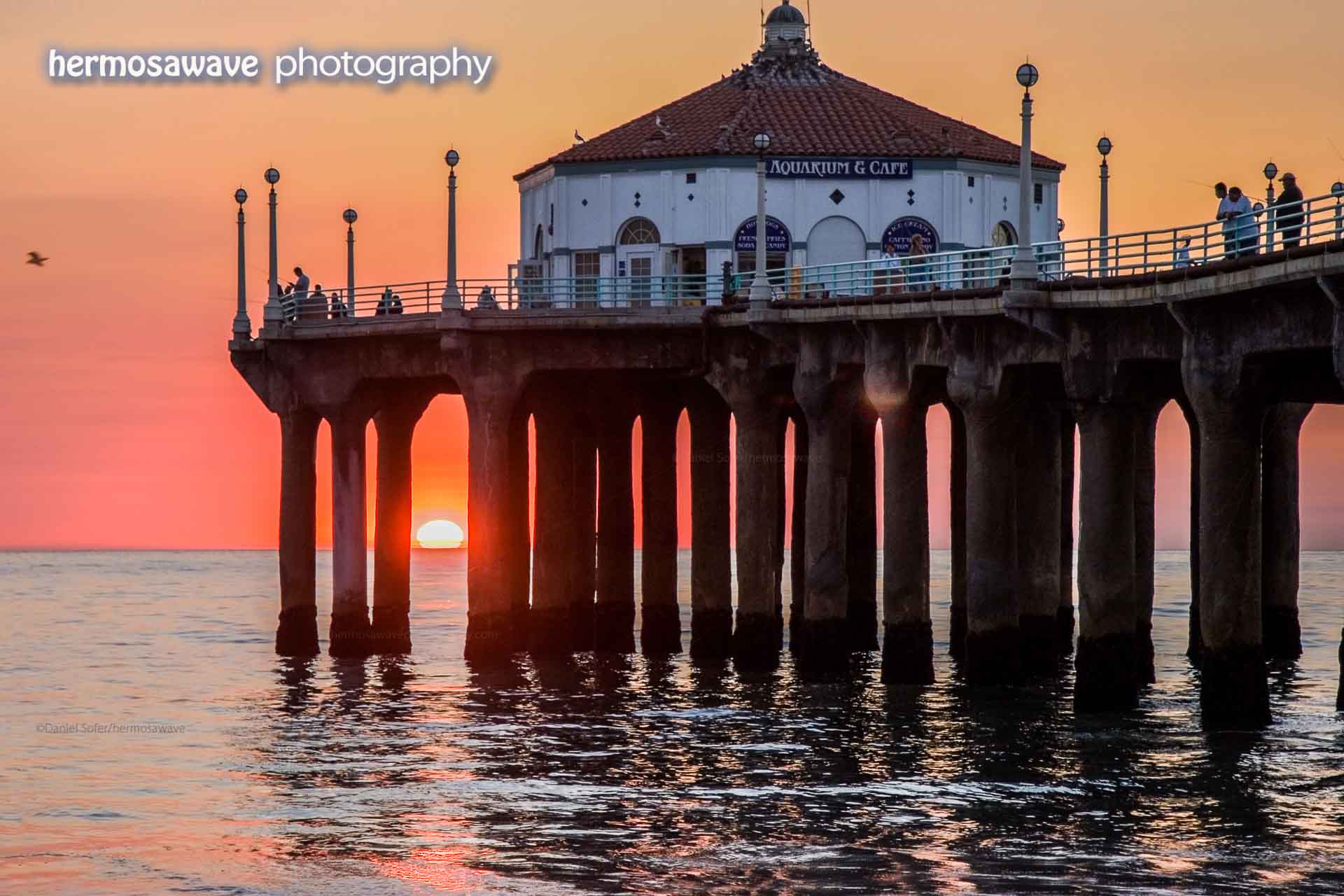 Sunset Through The Pier