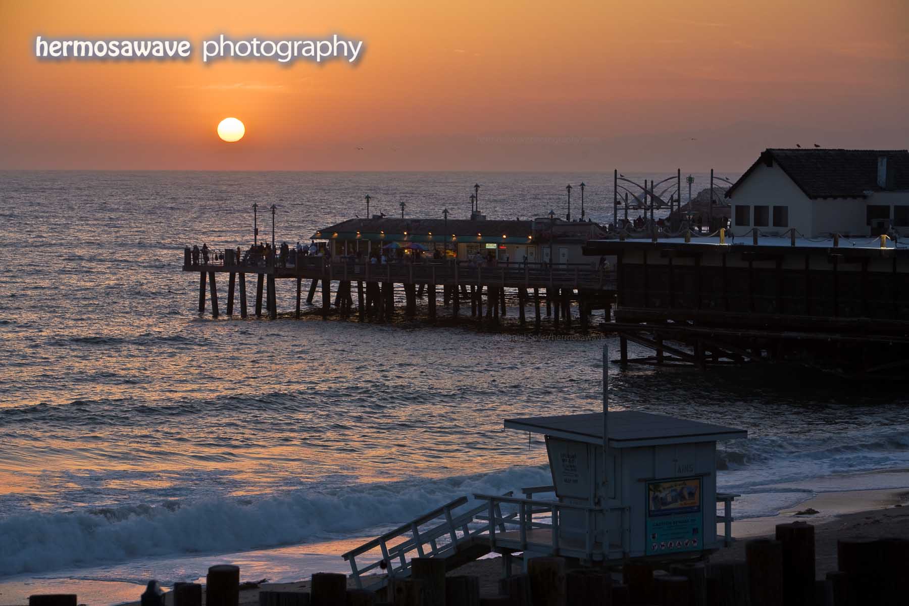 Sunset over the Redondo Beach Pier