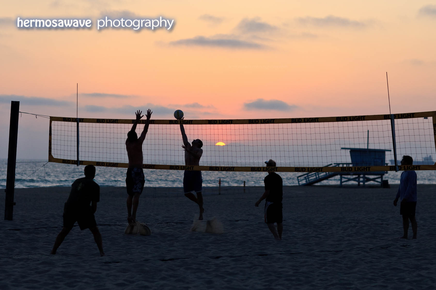 Volleyball at Sunset