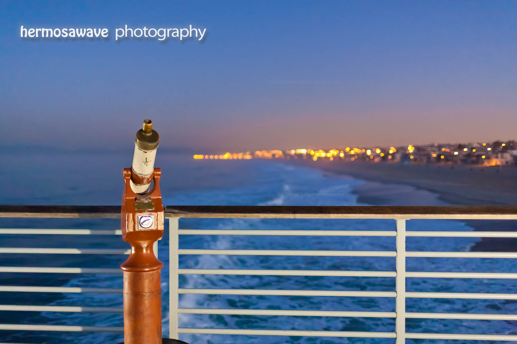 Telescope on the Pier at Dawn