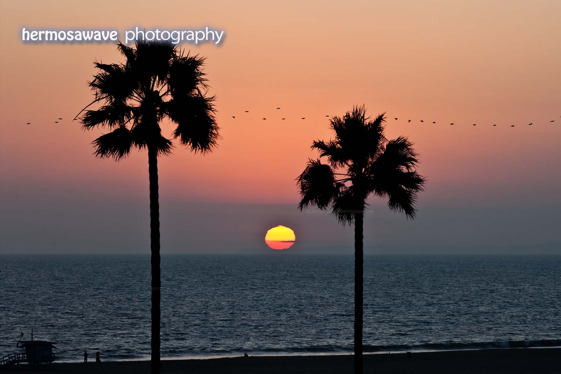 Sunset over Malibu