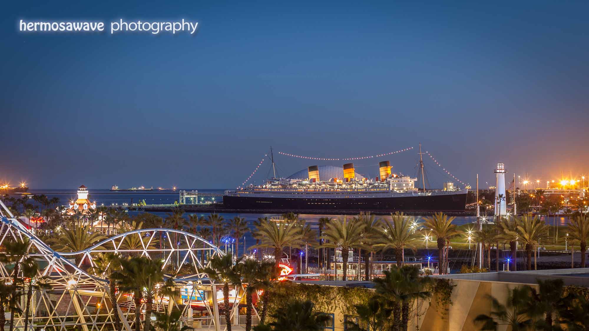 Queen Mary at Dusk