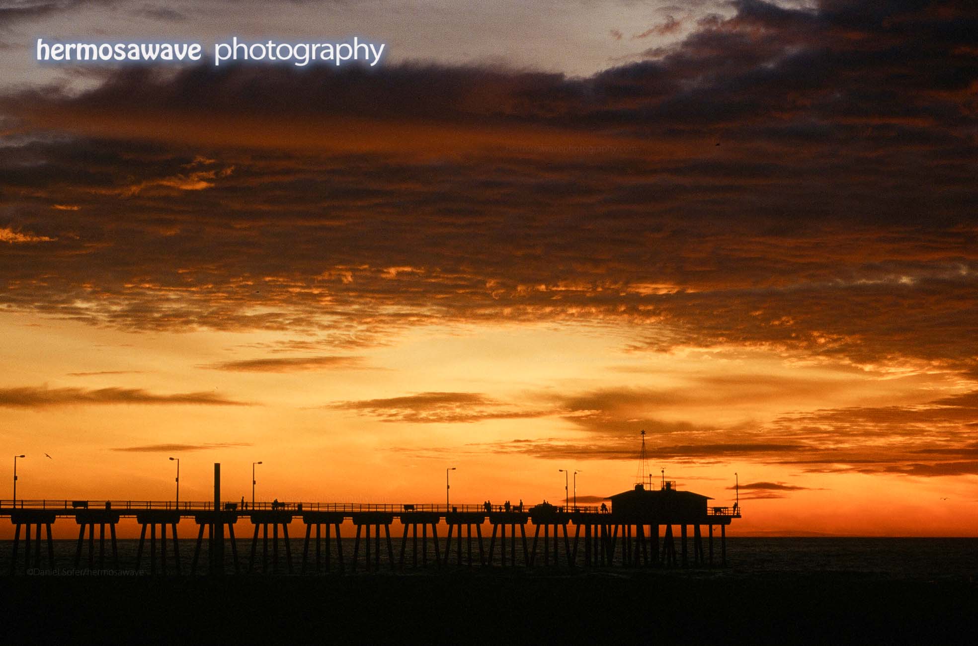 Old Hermosa Pier at Sunset
