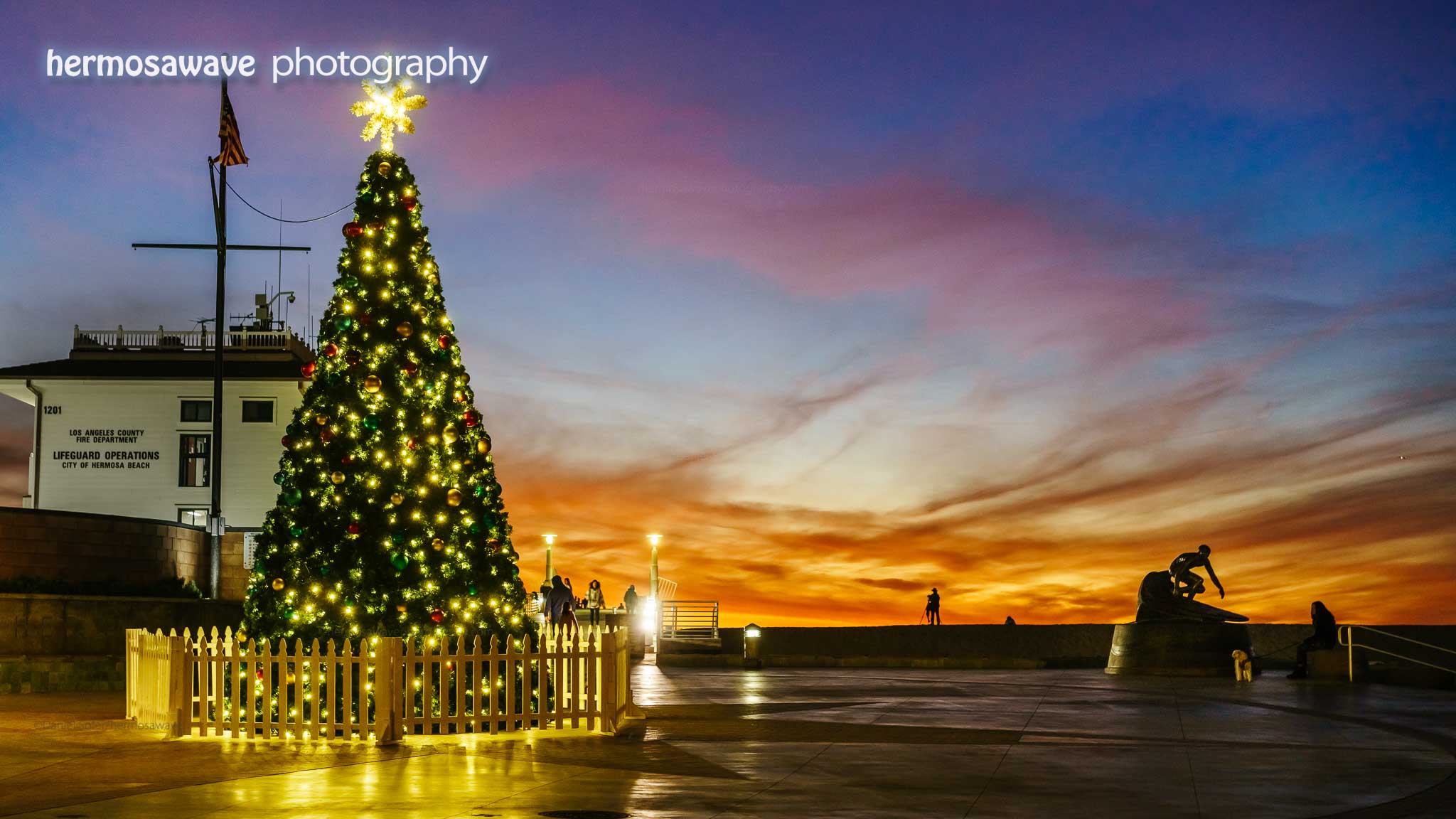 Christmas Tree at the Hermosa Beach Pier