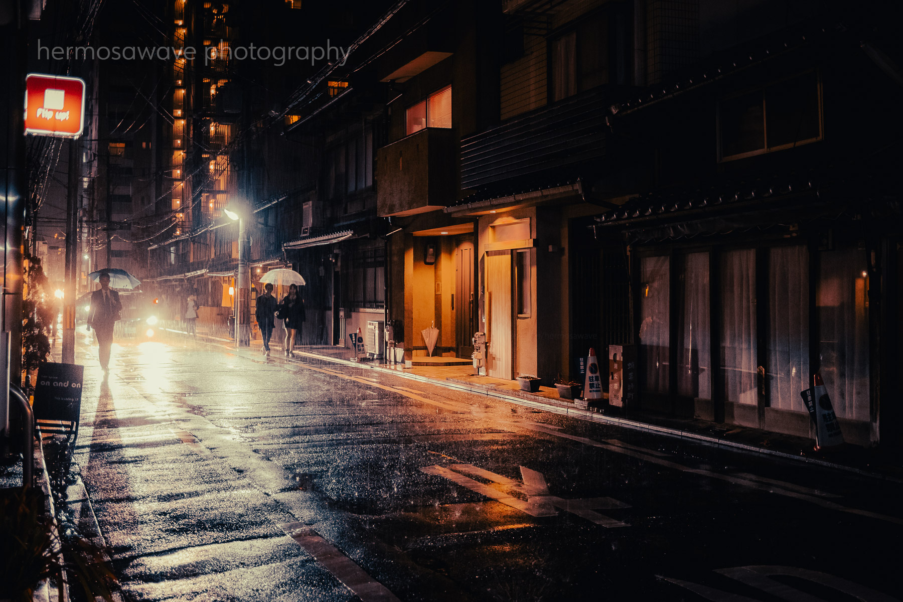 Kyoto Rain (Night)・京都雨（夜）