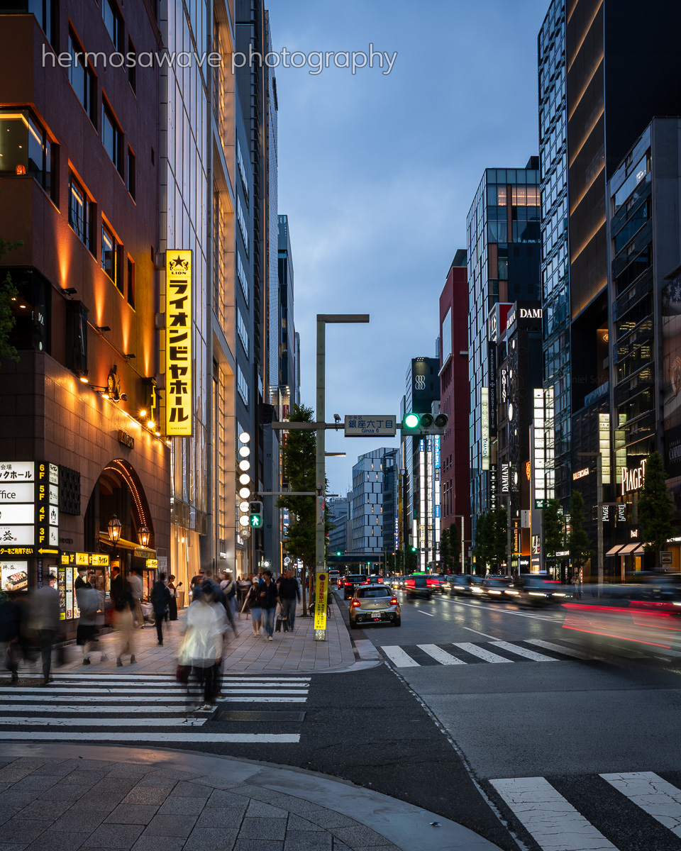 Evening in Ginza・銀座の夜