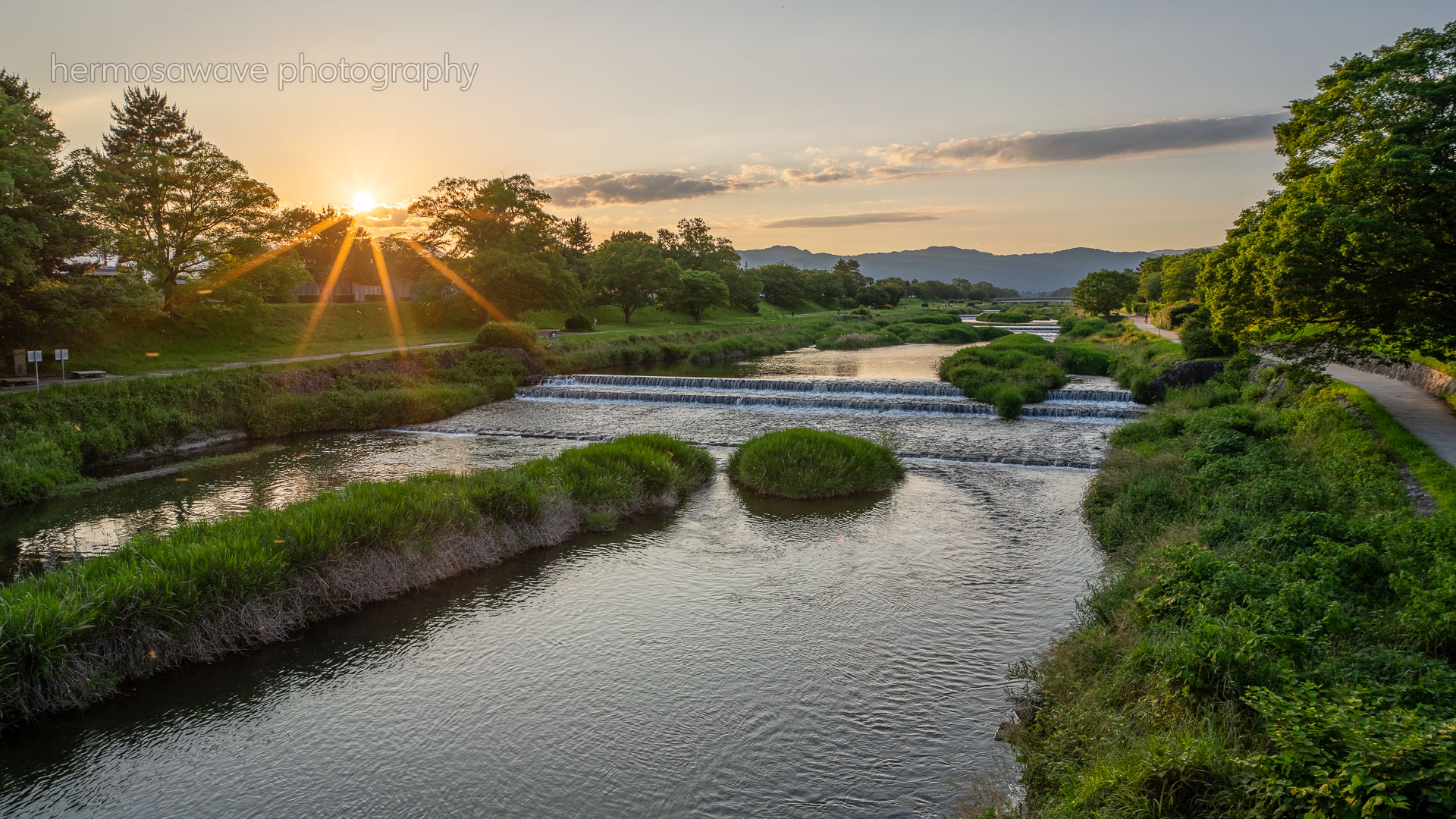 Aoi Bridge Sunset・葵橋の夕日