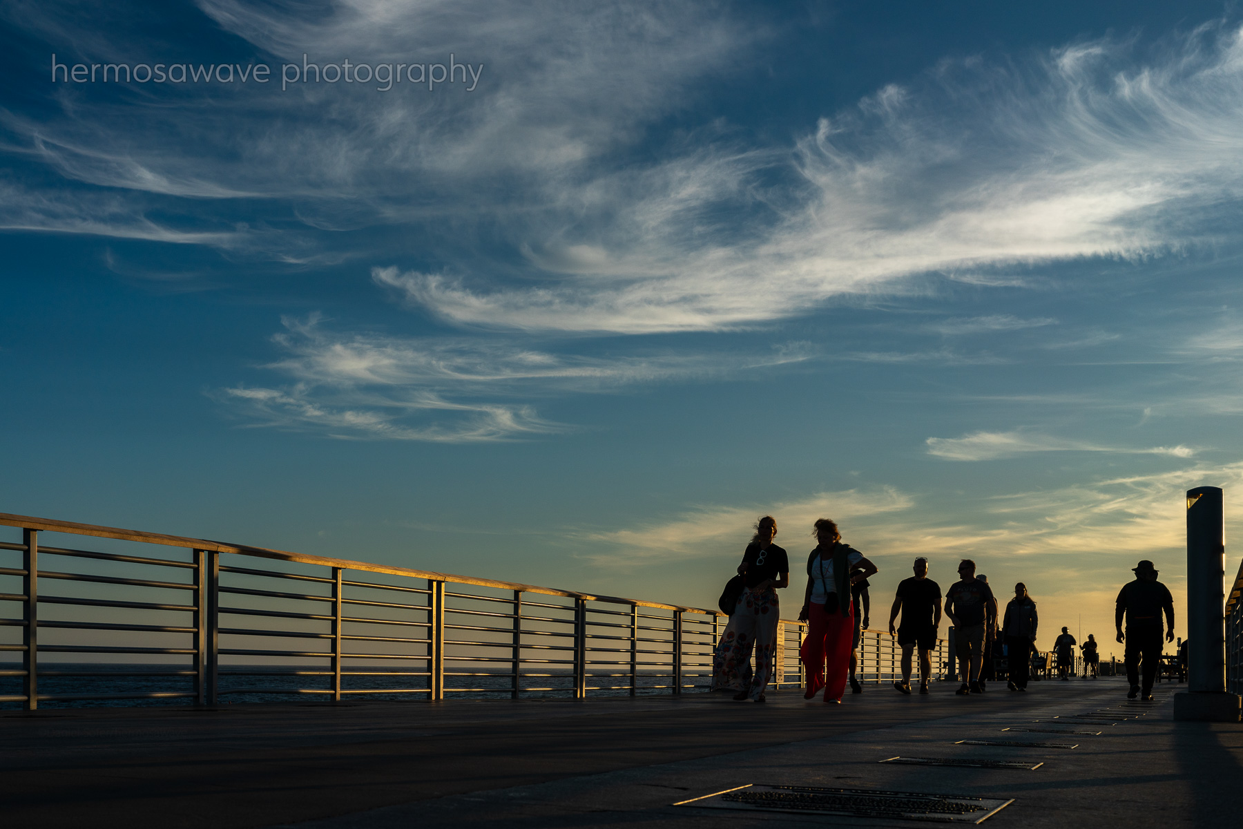 White Clouds, Golden Pier